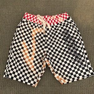 Herman Black and White Checker Shorts
